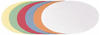 FRANKEN Moderationskarten Oval, 190 x 110 mm, 500 Stück, farblich sortiert, UMZ 1119