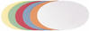 FRANKEN selbstklebende Moderationskarten Oval, 190 x 110 mm, sortiert, 300 Stück,
