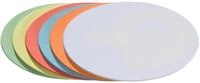 FRANKEN selbstklebende Moderationskarten Oval, 190 x 110 mm, sortiert, 300 St&uuml;ck,