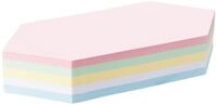 magnetoplan Moderationskarten, Rhombus | FSC-zertifiziert | 250 St&uuml;ck in 5