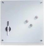 Zeller 11600 Memoboard, Glas, wei&szlig;, ca. 40 x 40 cm