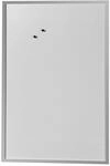 herlitz Whiteboard magnetisch, 60 x 80 cm, Holzrahmen silber, 2 Magnete und ein