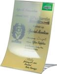 SIGEL Tischaufsteller A5 schr&auml;g aus Hartplastik, 2 St&uuml;ck bruchsicher
