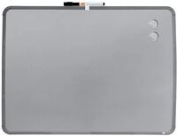 Nobo Magnetisches Mini-Whiteboard mit Schmalem Silbernem Rahmen, Tragbar,