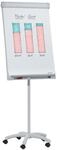 FRANKEN Flipchart, Beschreibbar, Magnetisch, Mobil, Mit Rollen, Whiteboard mit