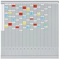 FRANKEN T-Kartentafel Jahresplaner f&uuml;r 15 Monate plus Index, 100,8 x 100,8 cm, 16