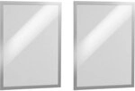 Durable Info-Rahmen Duraframe A3, selbstklebend, 2 St&uuml;ck, silber, 487323