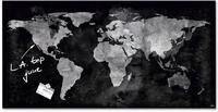 SIGEL Premium Glas-Magnettafel 91 x 46 cm World-Map hochgl&auml;nzend
