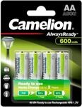 Camelion 17406406 - Always Ready Ni-MH Batterien AA / HR6, 4 St&uuml;ck, Kapazit&auml;t 600