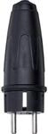 Schneider Electric Merten Vollgummi-Schuko-Stecker, schwarz, Artikelnummer 122051, 1