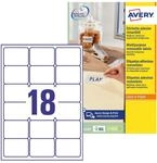 AVERY Zweckform L6025REV-25 Universal Etiketten (450 plus 90 Klebeetiketten extra,