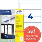 AVERY Zweckform L6061-100 Ordnerr&uuml;cken Etiketten (400 R&uuml;ckenschilder mit ultragrip,