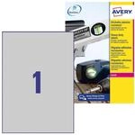 AVERY Zweckform L6013-20 Typenschild Folienetiketten (20 Aufkleber, 210x297mm auf A4,