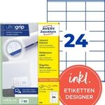 AVERY Zweckform 3490 Adressaufkleber (600 plus 120 Klebeetiketten extra, 70x36mm auf