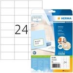 HERMA 4390 Adressetiketten, 25 Blatt, 70 x 37 mm, 24 pro A4 Bogen, 600 St&uuml;ck,