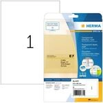 HERMA 4375 Wetterfeste Folienetiketten transparent, 25 Blatt, 210 x 297 mm, 1 pro A4