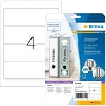 HERMA 4826 Ordnerr&uuml;cken Etiketten kurz breit, 25 Blatt, 192 x 61 mm, 4 pro A4 Bogen,