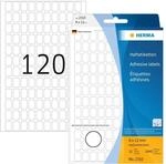 HERMA 2310 Vielzweck-Etiketten, 3840 St&uuml;ck, 8 x 12 mm, 120 pro Bogen, selbstklebend,