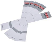 Herlitz 9743154 R&uuml;ckenschild 30 x 190 mm f&uuml;r 5 cm-Ordner, zum Einstecken, 10