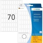 HERMA 2320 Vielzweck-Etiketten, 2240 St&uuml;ck, 8 x 20 mm, 70 pro Bogen, selbstklebend,