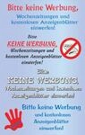 AVERY Zweckform 59508 Keine Werbung Etiketten Schriftz&uuml;ge (wetterfeste