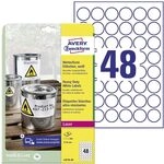 AVERY Zweckform L4716-20 Wetterfeste Folienetiketten (960 Klebeetiketten, &Oslash;30mm auf