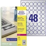 AVERY Zweckform L6129-20 Typenschild Folienetiketten (960 Aufkleber, &Oslash;80mm auf A4,