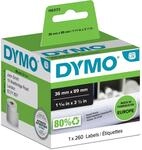 DYMO Original LabelWriter Adressetiketten (Gro&szlig;) | 36 mm x 89 mm | Rolle mit 260