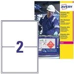 AVERY Zweckform L7916-10 Strapazierf&auml;hige Folienetiketten (20 Aufkleber, 210x148mm