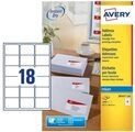 Avery J8161-100 Adressetiketten f&uuml;r Tintenstrahldrucker (schnell trocknend, 18