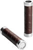 Brooks Slender Leather Grips (130 + 130 mm) – Antic Brown-New22 Griff für
