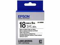 Epson Tape - LK5WBW STRNG ADH BLK/WHT 18/9, C53S655012