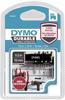 DYMO Original D1 Hochleistungs-Etikettenband | weiß auf schwarz | 12 mm x 3 m 
