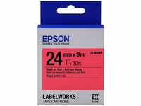 Epson C53S656004 - Tape - LK-6RBP Pastel BLK-/RED - RED 24/9
