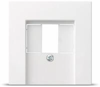 Gira 027603 TAE-Abdeckung ST55 reinwei&szlig;-gl&auml;nzend, 027603