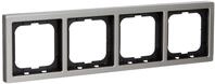 Busch-Jaeger 1724-866K Abdeckrahmen 4fach Rahmen edelstahl 1724-866K