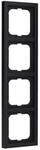 Busch-Jaeger 1724-885K future linear Abdeckrahmen 4-fach, Schwarz Matt 