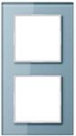 Jung AC 582 GL BLGR Rahmen Glas 2fach Serie A creation blauGrau