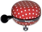 Basil Polkadot Fahrradklingel - 80mm - City Bell - Red White Dots