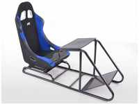 Game Seat für PC und Spielekonsolen Stoff schwarz/blau