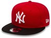 New Era New York Yankees MLB Cotton Block Rot Schwarz 9Fifty Cap - M - L