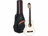 Ortega Guitars weiße Konzertgitarre 1/2-Größe - Family Series - inklusive Gigbag -