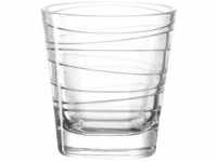 Leonardo Vario Struktur, Trinkglas klein für Wasser und Saft, transparent, 170...