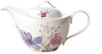Villeroy und Boch Mariefleur Gris Basic Teekanne, stilvolle Kanne mit filigranem