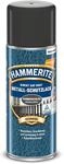 Hammerite Metallschutzlack Spray Hammerschlag, 3in1- Rostschutz, Dunkelgrau, 400 ml