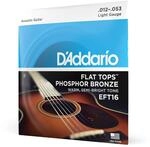 D'Addario Flat Tops Phosphor Bronze Saiten EFT16, 12-53