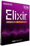 Elixir&reg; Saiten 80/20 Bronze Akustik-Gitarrensaiten mit NANOWEB&reg; Beschichtung,