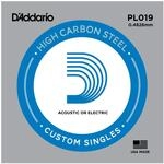 D'addario Plain Ball End Single String PL019 Plain String