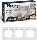 Kopp ATHENIS 3-fach Abdeckrahmen in Rein-Wei&szlig; - 8,6 x 22,8 cm - Rahmen f&uuml;r