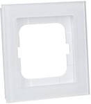 Busch-Jaeger 1721-280 Abdeckrahmen 1-fach Wei&szlig;glas Axcent pur 2CKA001754A4437